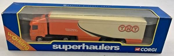 Corgi Scania TNT Vrachtwagen Box Trailer 1:64 2001 Nieuw, Hobby en Vrije tijd, Modelauto's | Overige schalen, Zo goed als nieuw