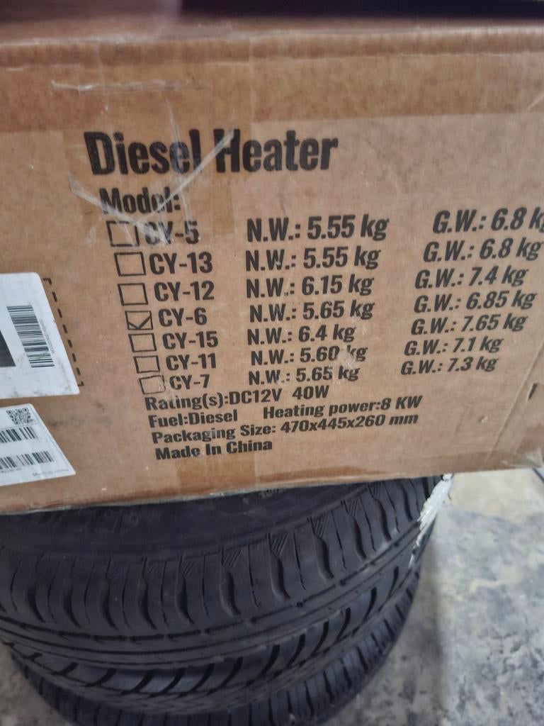 Dieselverwarming, Ophalen