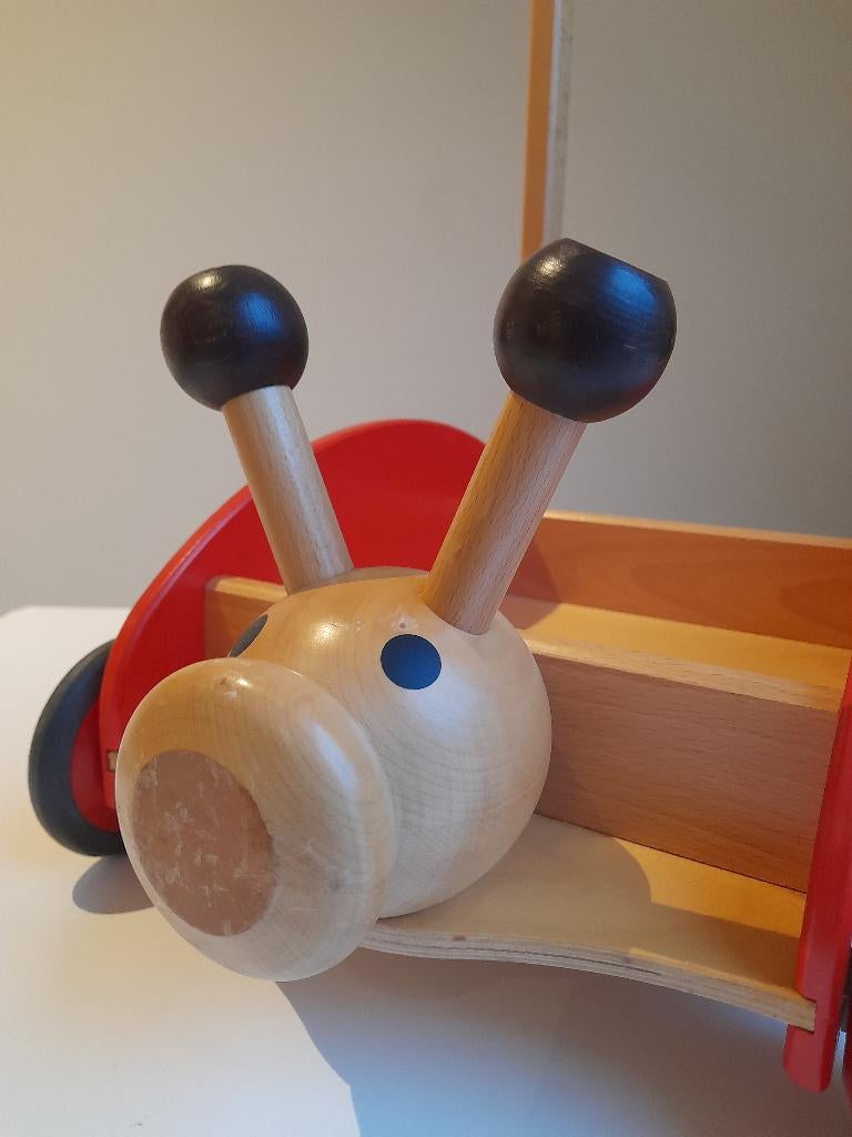 Houten loopwagentje Janbibejan, Enlèvement, Utilisé, Jouet à Pousser ou Tirer