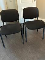 Lot de 4 chaises, Huis en Inrichting, Stoelen, Ophalen, Gebruikt, Zwart, Stof