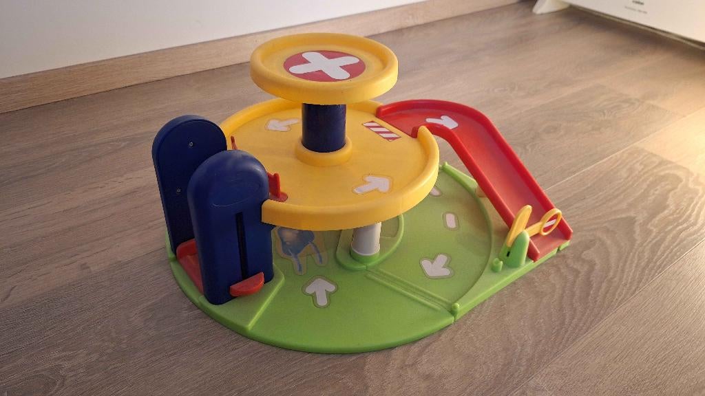 Grote speelset garage met 15 voertuigen - peuterspeelgoed, Enlèvement, Utilisé, Set de jeu