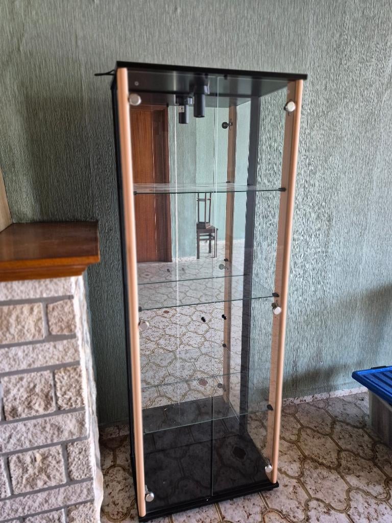 Vitrine kast, Huis en Inrichting, Kasten | Vitrinekasten, Ophalen, Gebruikt, Glas