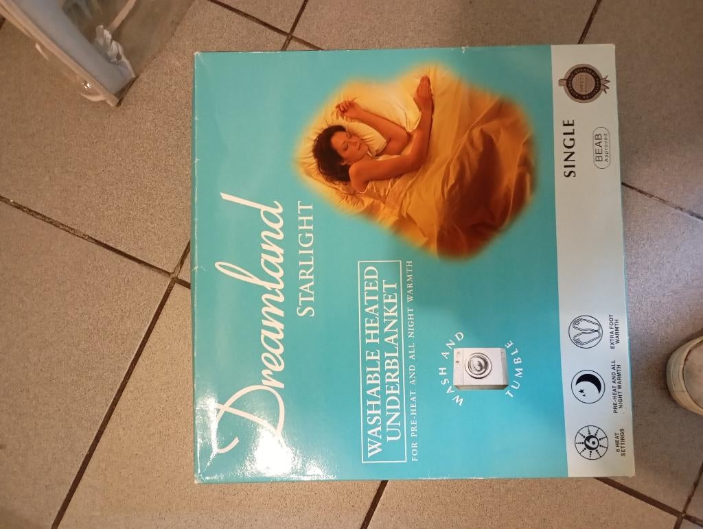 Couverture chauffante 1 personne, Maison & Meubles, Chambre à coucher | Linge de lit, Beige, Enlèvement, Couverture ou Couette