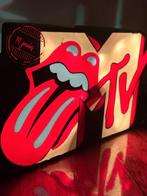 Unieke Rolling Stones reclamebak met LED verlichting., Verzamelen, Ophalen of Verzenden, Nieuw, Lichtbak of (neon) lamp