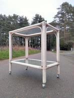 1970s vintage trolley bijzettafel bar Boho, Enlèvement, Utilisé, Rectangulaire, 60 cm ou plus