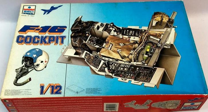 F-16 cockpit - modelbouwdoos / kit de maquettes, Hobby en Vrije tijd, Modelbouw | Overige, Nieuw, 1:32 tot 1:50, Ophalen