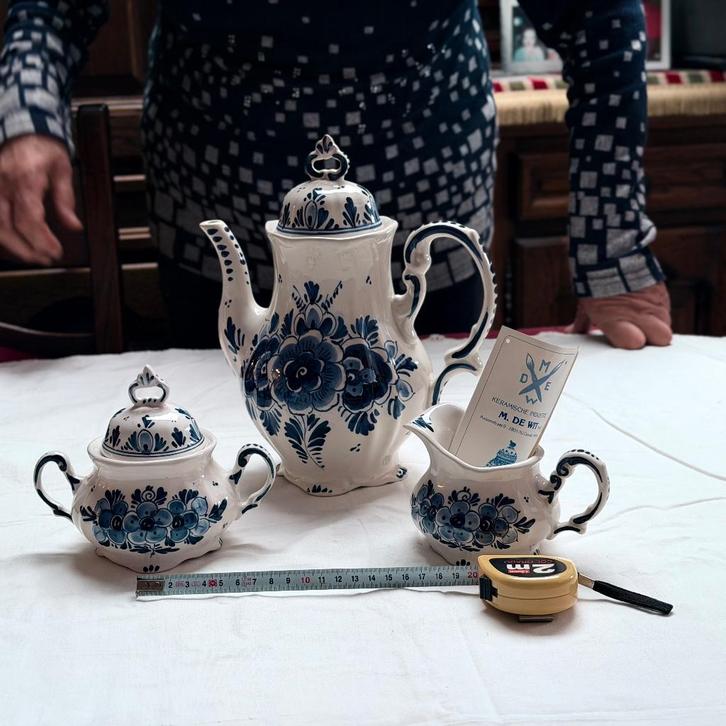 Service à café bleu Delft, Antiquités & Art, Antiquités | Services (vaisselle) pièces, Enlèvement