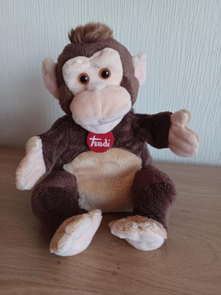 Knuffel/Handpop Aap, Kinderen en Baby's, Speelgoed | Knuffels en Pluche, Zo goed als nieuw, Overige typen, Ophalen of Verzenden