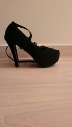 Zwarte plateaupumps / High Heels met enkelbandjes., Kleding | Dames, Ophalen, Gedragen, Zwart, Schoenen met hoge hakken