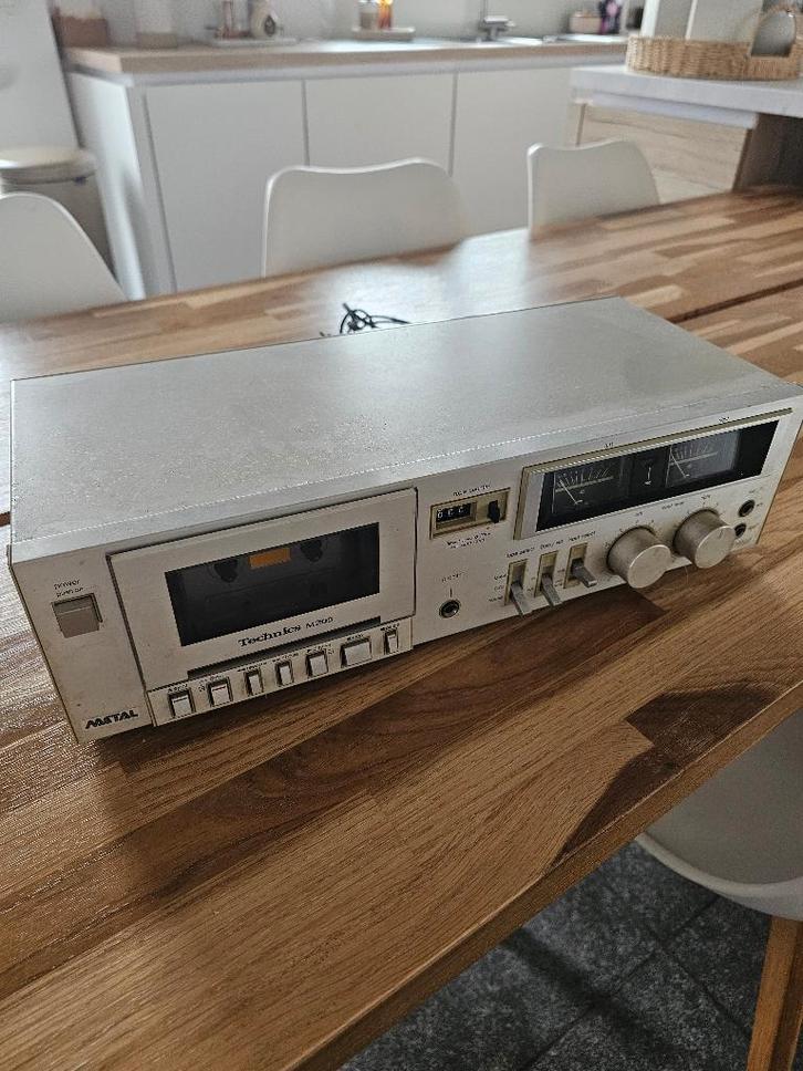 Platine/deck cassette stéréo Technics RS-M205, TV, Hi-fi & Vidéo, Decks cassettes, Double, Auto-reverse, Tape counter, Enlèvement
