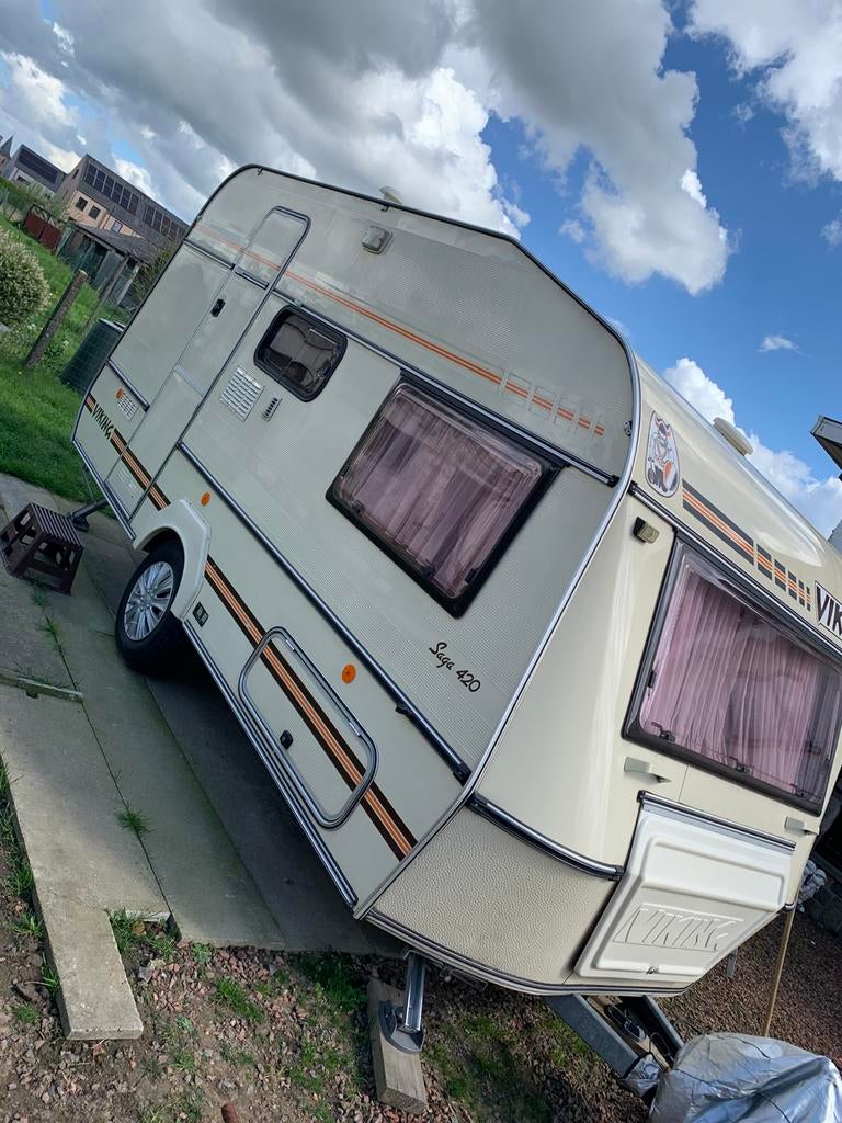 Caravan Viking (Geremd), Caravans en Kamperen, Caravans, Particulier, Vast bed, Ophalen