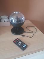 Boule disco LED avec télécommande, Enlèvement, Comme neuf, Boule à facettes, Couleur