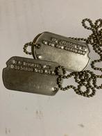 Dog tag us ww2, Collections, Enlèvement ou Envoi, Armée de terre, Autres types