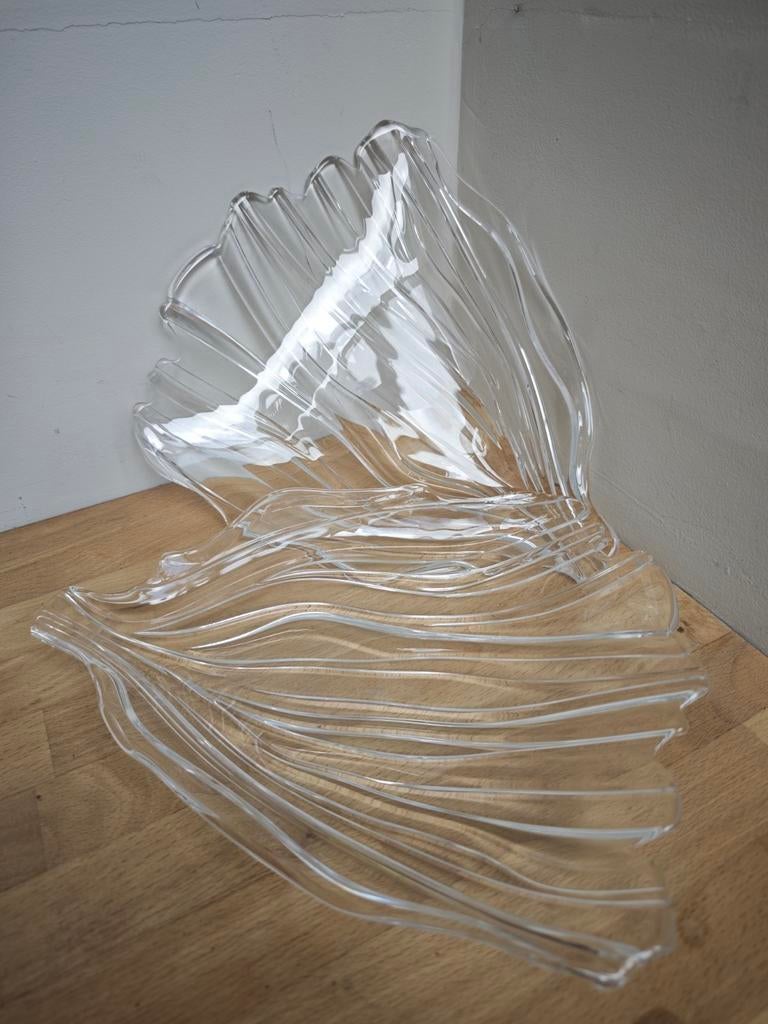 2x goldfishtail kristal Plates, Ophalen of Verzenden