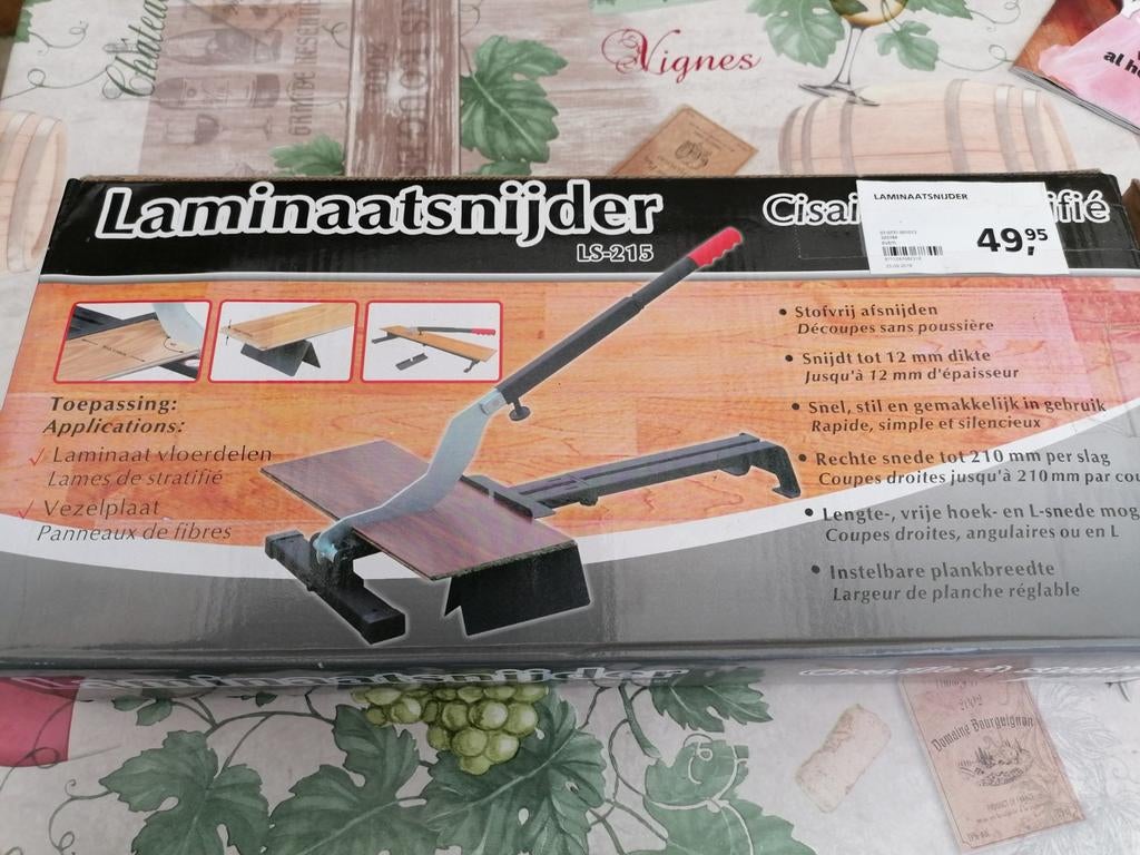 Laminaat snijder, Ophalen, Nieuw