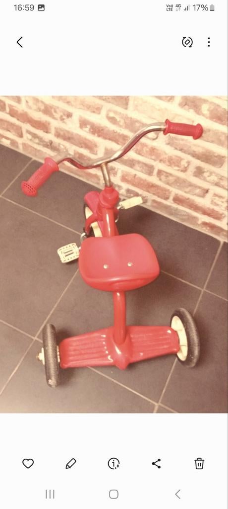 Vieux tricycle, Antiquités & Art, Enlèvement ou Envoi