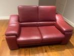 Lederen zetelset in perfecte staat, Maison & Meubles, Canapés | Salons, 75 à 100 cm, Comme neuf, Enlèvement, 150 à 200 cm
