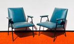 Paire de fauteuils Guariche - Meurop [ Vintage 60s ] Zetels, Enlèvement ou Envoi, Comme neuf, Autres matériaux, Vintage