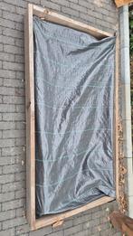 Zandbak -Stevig houten kader+grondzeil (afmetingen zie foto), Ophalen
