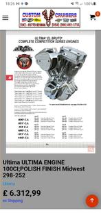 Gezocht aftermarket harley Polished ultima 100ci motorblok, Enlèvement, Neuf