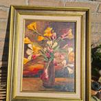 vaas met bloemen Albert Steel, Antiek en Kunst, Kunst | Schilderijen | Klassiek, Verzenden