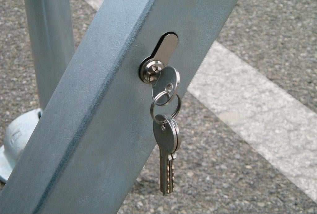 Parkeerblokade met slot en 3 sleutels