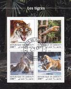 Timbres animaux tigres d, Envoi, Affranchi