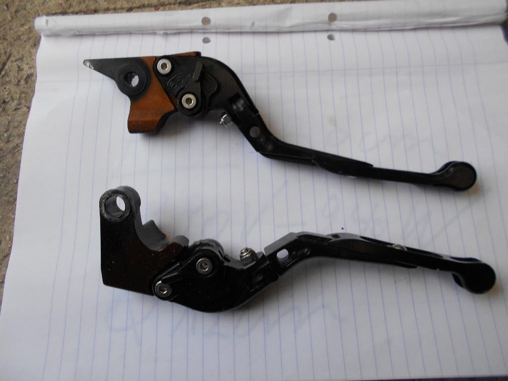 Leviers g&d anodisé Noir-NEUF-Universel, Motos, Enlèvement