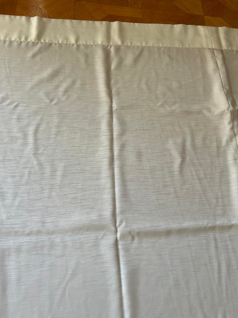4 tres grandes tenture blanc ivoire de chez Madura, Enlèvement ou Envoi, Comme neuf, Blanc