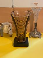 Vase ancien Murano italien avec marbre signé, Enlèvement ou Envoi