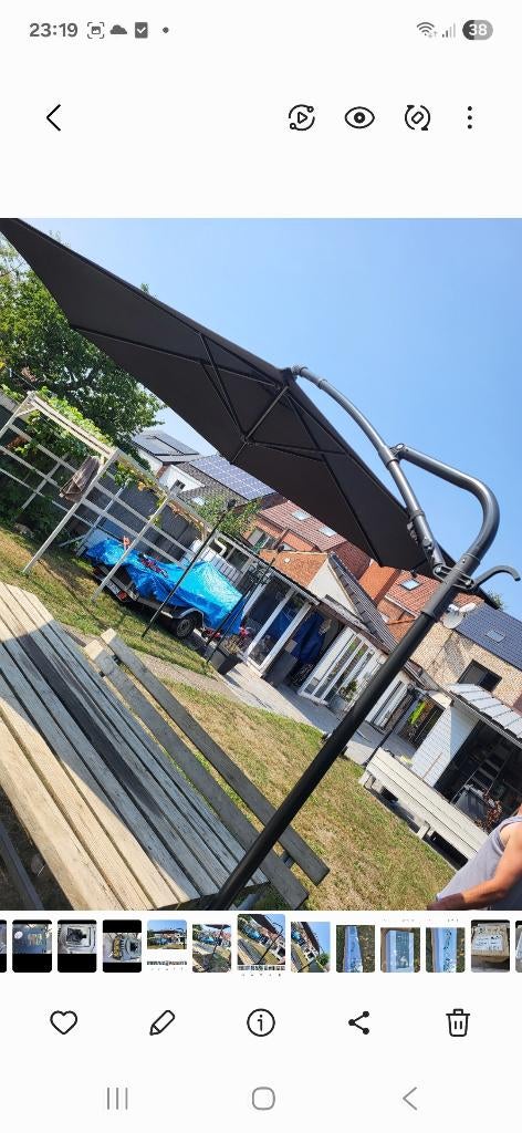 Nw parasol 3x3, Enlèvement