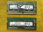 RAM geheugen 4 st - Samsung M471A5244CB0-CTD - 4 GB DDR4, Computers en Software, Verzenden, DDR4, Refurbished, Laptop