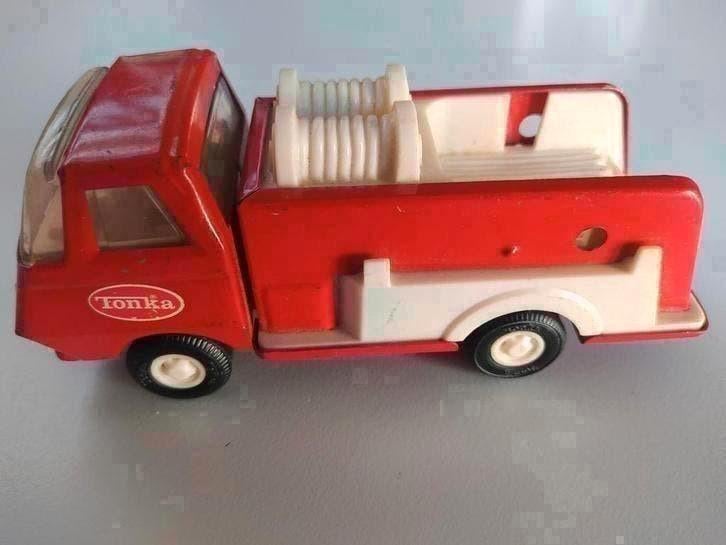 Vintage Tonka brandweerauto, Antiek en Kunst, Ophalen of Verzenden