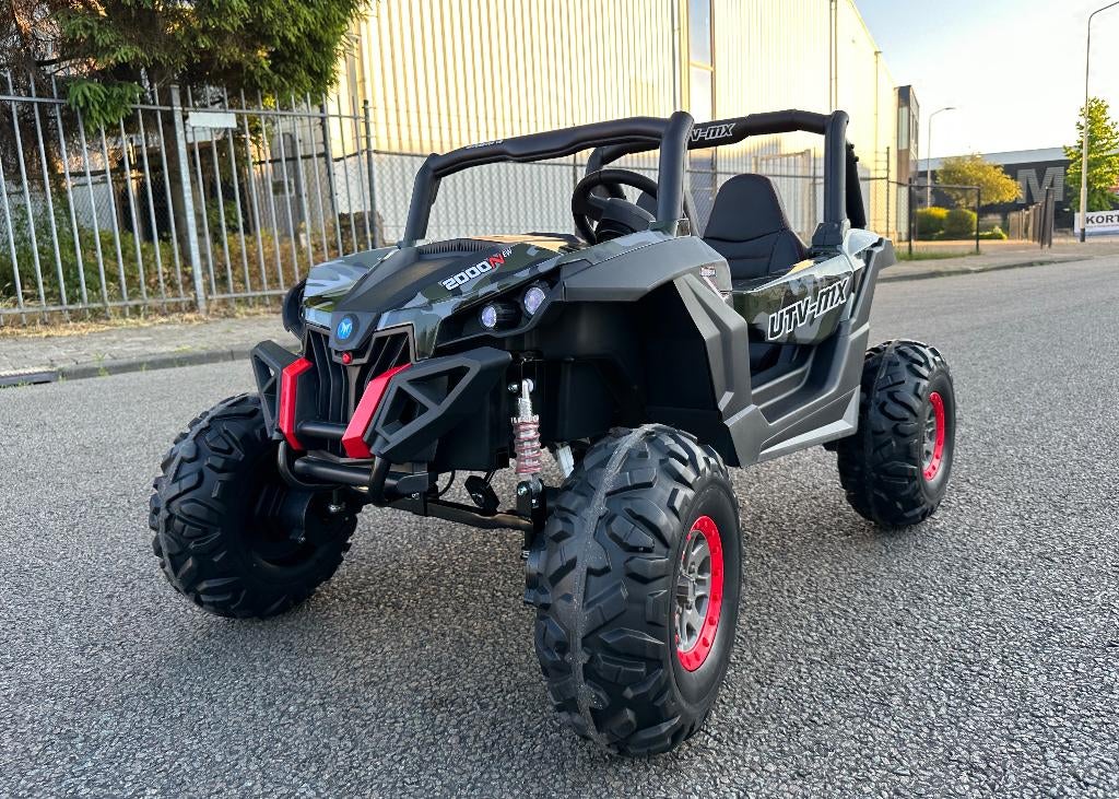 Beach Buggy eXtreme 24v zwart camouflage RC Bluetooth MP4, Ophalen of Verzenden, Nieuw