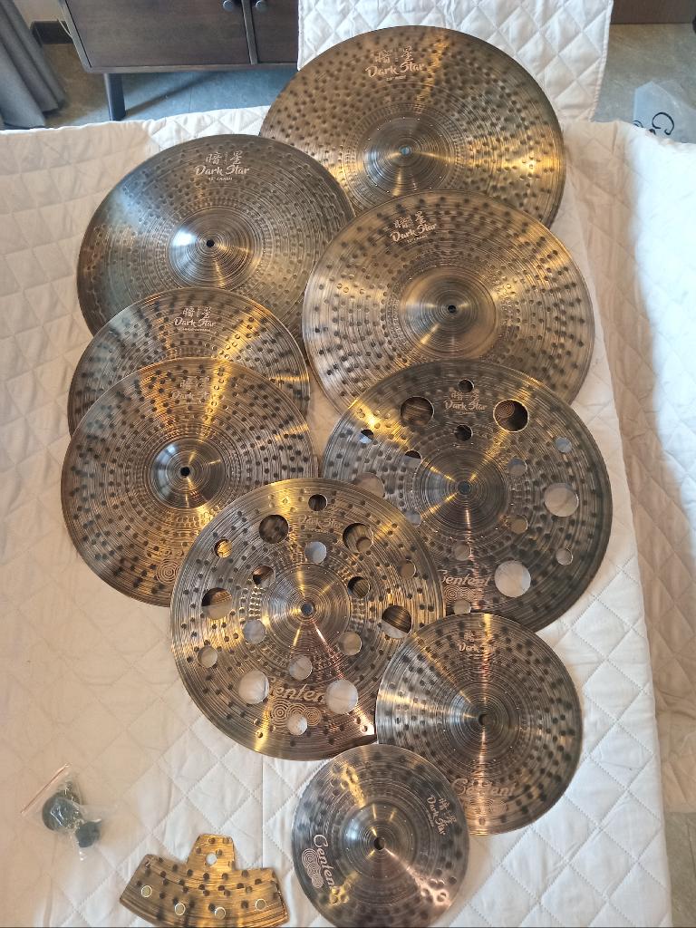 Centent DarkStarB10 volledige set cimbaal Zildjian Meinl, Ophalen of Verzenden, Zo goed als nieuw, Overige merken