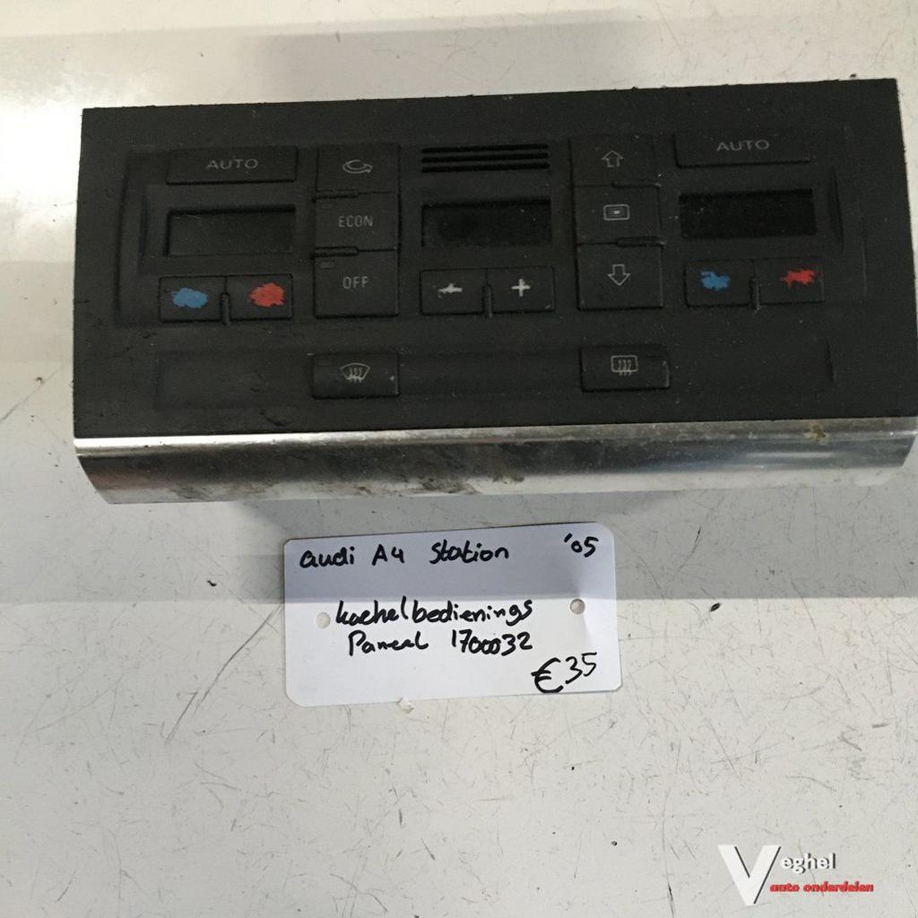 Audi A 4 Station 2005 Kachelbedieningspaneel  8E0 820 043 H, Gebruikt, -, -, Ophalen of Verzenden