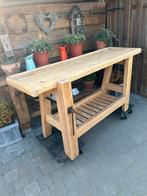 Oude werkbank  lengte 1m80cm hoogte 92cm breedte 56cm, Ophalen, Zo goed als nieuw
