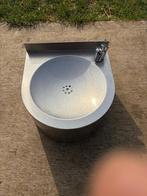 Drinkwaterfonteintje incl kraan, Doe-het-zelf en Bouw, Sanitair, Ophalen, Gebruikt, Inox, Wastafel