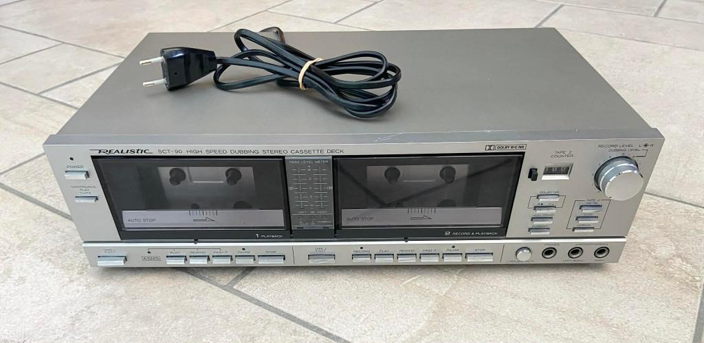 Realistic SCT-90 - Double cassette Deck, Ophalen, Dubbel, Overige merken