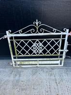 Smeedijzeren hekje,80cm breedte. Hetzelfde motief:dubbel hek, Ophalen, Gebruikt, Nic.debruyne@gmail.com, Smeedijzer