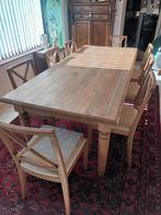 Eettafel +8 stoelen eik, Huis en Inrichting, Ophalen