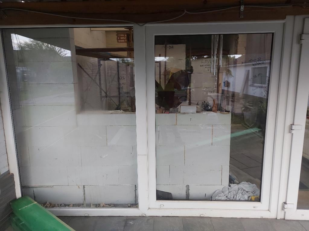 Grote schuifraam, Doe-het-zelf en Bouw, Glas en Ramen, Ophalen, Gevelraam of Ruit, Gebruikt, 160 cm of meer