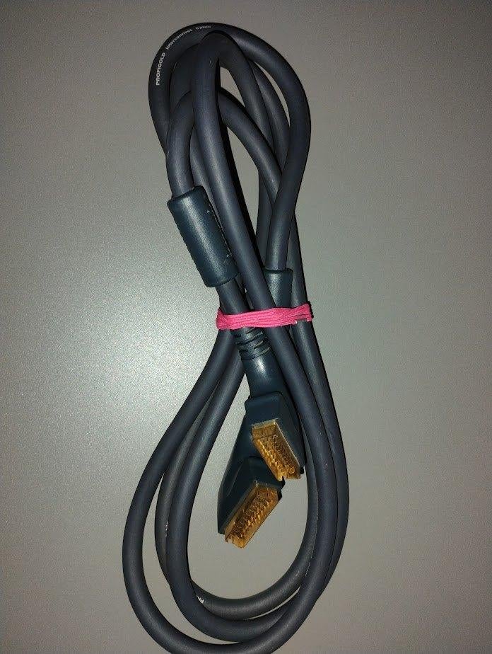 Scart Euroconnector Kabel GOLD PRO KWALITEIT, Audio, Tv en Foto, Audiokabels en Televisiekabels, Ophalen of Verzenden, Zo goed als nieuw