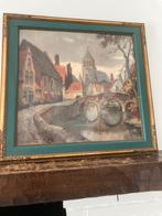 Schilderij olie op canvas Alfred Van Neste, Enlèvement ou Envoi