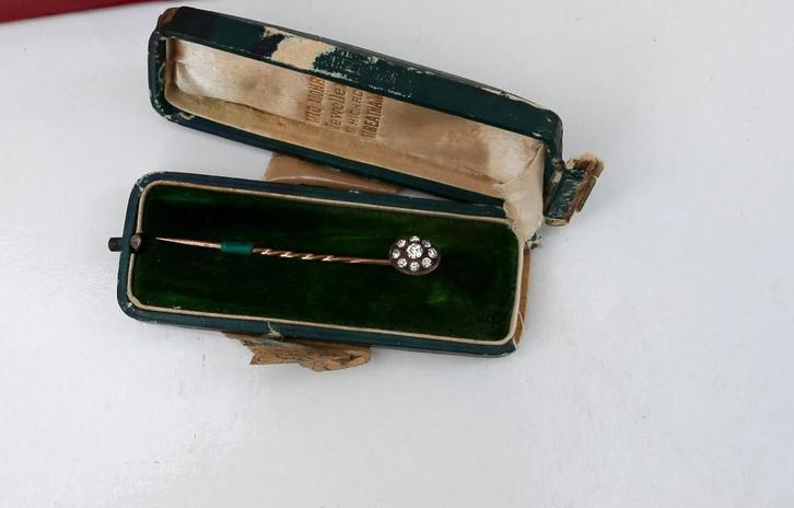 Très ancienne épingle à cravate (fibule, broche) - Otto Mohr, Bijoux, Sacs & Beauté, Bijoux anciens, Broche, Enlèvement ou Envoi