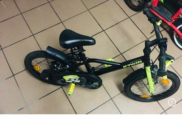 Kinderfiets, Ophalen, Zo goed als nieuw, Zijwieltjes