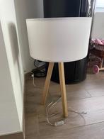 Lampe de table tripode de style scandinave, Comme neuf, Enlèvement, Autres matériaux, Blanc