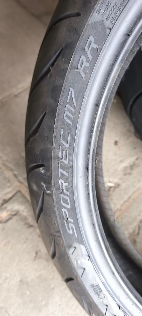 Metzeller Sportec M7RR motorbandenset tot finish, Ophalen, Gebruikt