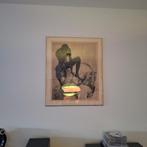 Schilderij met man en paard, Enlèvement