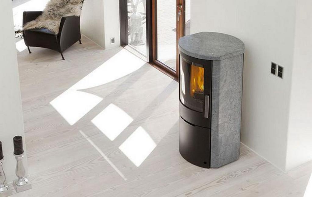 25160 Poêle en stéatite NEW Jydepejsen Mido, Neuf, Enlèvement, Bois, Autoportant